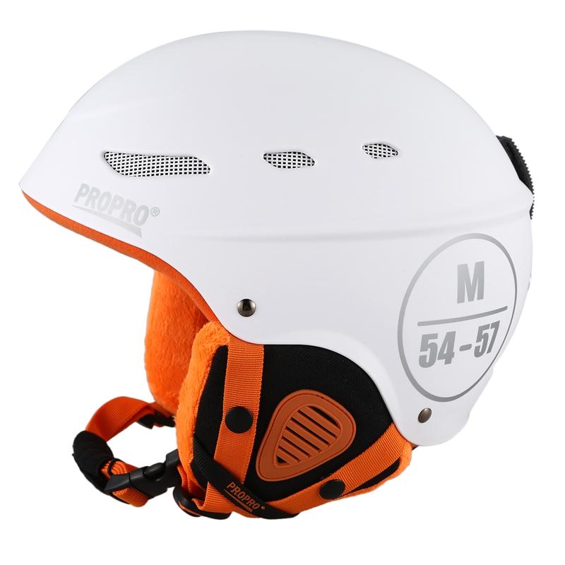 

Propro White M Ski Helmet Ultralight Integrally-Molded Adult Warm Helmet Men Women Snowboard Monoboard Skateboard Snow Skatie Ne