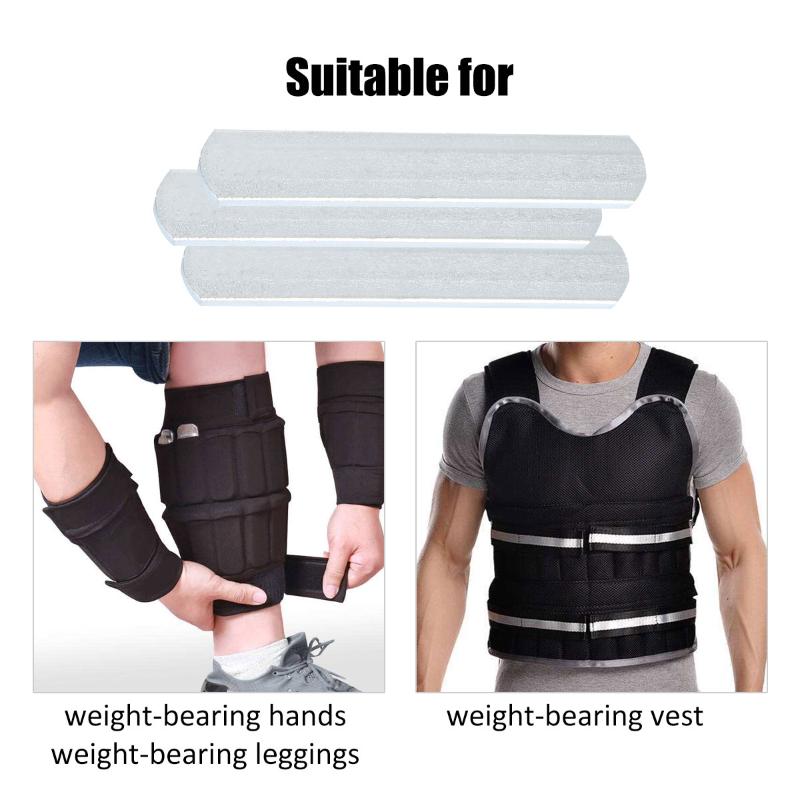 

4/6/8PCS Running Bear Loading Plate Fitness Weight-bearing Equipment Stainless Steel Iron Bar Weight Bearing Steel Plate For Gym