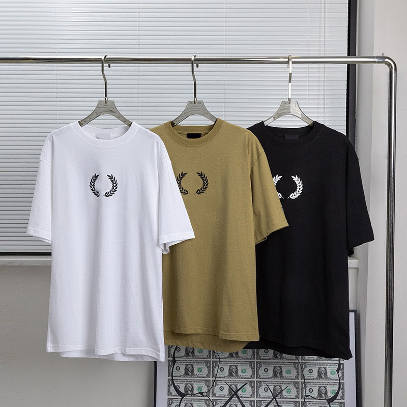 

2021ss spring and summer new high grade cotton printing short sleeve round neck panel T-Shirt Size: -l-xl-xxl-xxxl Color: black white GG6VT66H