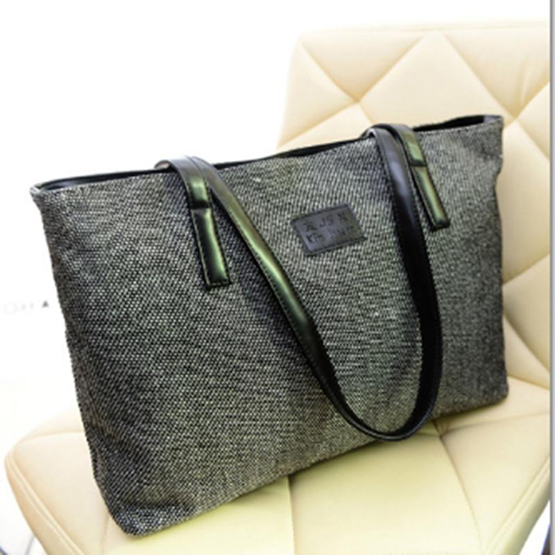 

Canvas Tote Bag Fashion Women's Handbags Travel Big Bag Ladies Shoulder Bags Large Capacity Designer Luxury Black Shopping