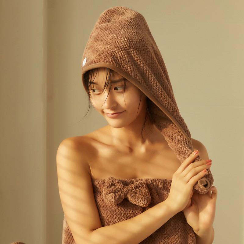 

Women Shower Towels Bathroom Cotton Towel Hair Towel Bath Towels For Adults, Pink