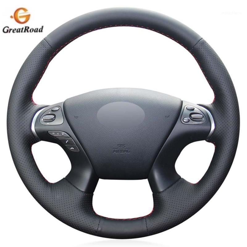 

Steering Wheel Covers Leather Car Cover For Infiniti JX35 M35 M25 M56 Q70 QX60 Murano Pathfinder/Steering-Wheel Braid