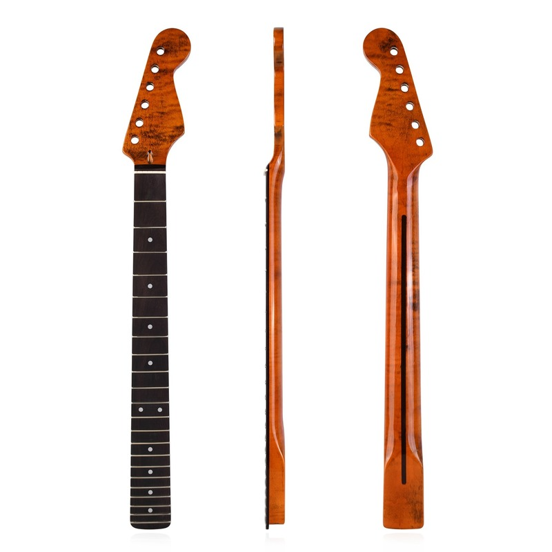 

St Paint Color Bright 22 Product Rosewood Fretboard Guitar Handle Guitar Neck for St Strat-Ox Bone Upper Pillow (the Logistics Price Pls Contact US)