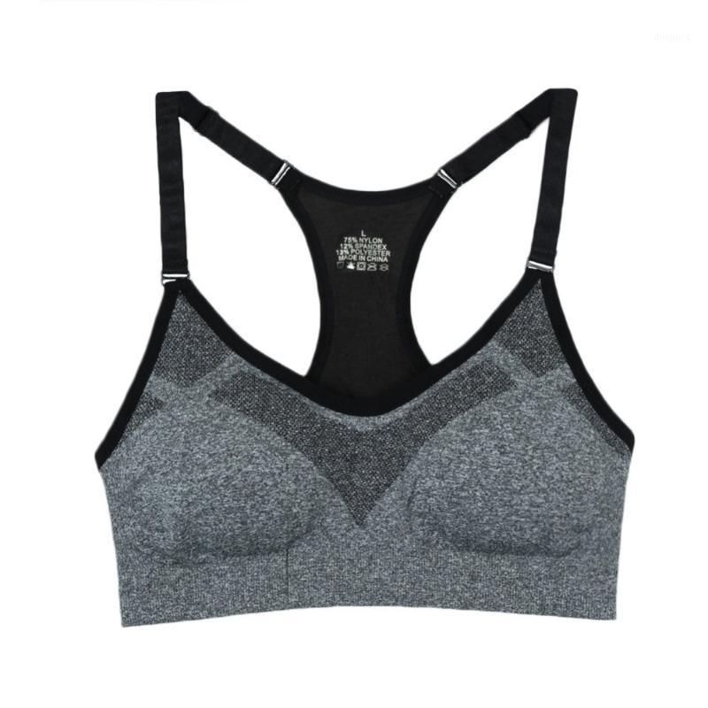 

New Women Fitness Jogging Workout Tank Top Racerback Running Padded Sports Bras1, Lq774z