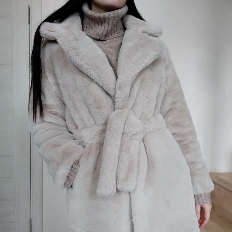 

Winter Women High Quality Faux Fur Coat Luxury Long Fur Coat Loose Lapel OverCoat Thick Warm Plus Size Female Plush Coats, Red