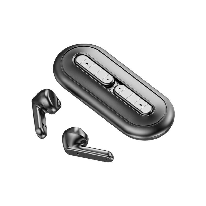 

F6 Ultra-Thin Charging Compartment Mini Compact In-Ear Earphone TWS 5.1 Wireless Bluetooth Earphone, Black