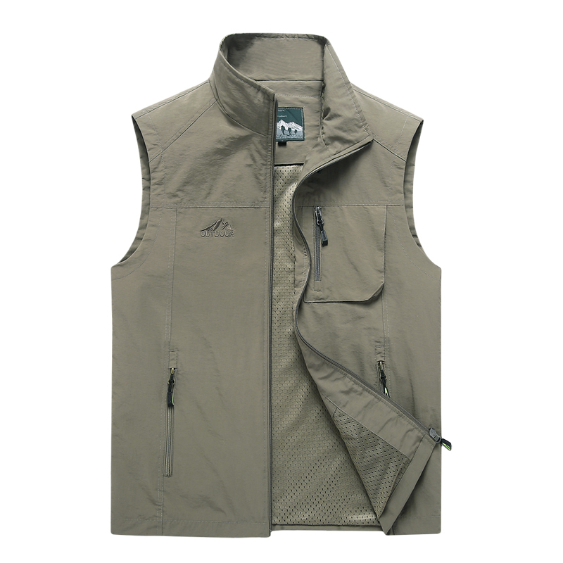 Summer Vest Men Casual Men Vest Plus Size 7XL Waistcoat Male Outerwear Quick Dry Breathable Mesh Line Vest Sleeveless Jackets 201120Z