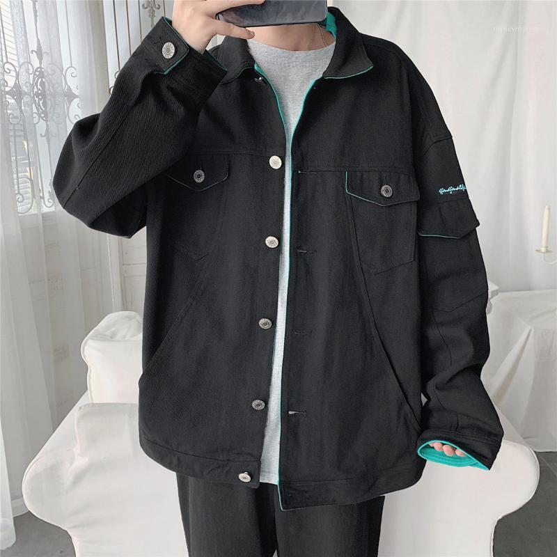 

2020 Men's Cargo Streetwear Casual Bomber Jacket Clothes Teenagers Loose Coats Windbreaker Hip Hop Outerwear M-5XL1, Black