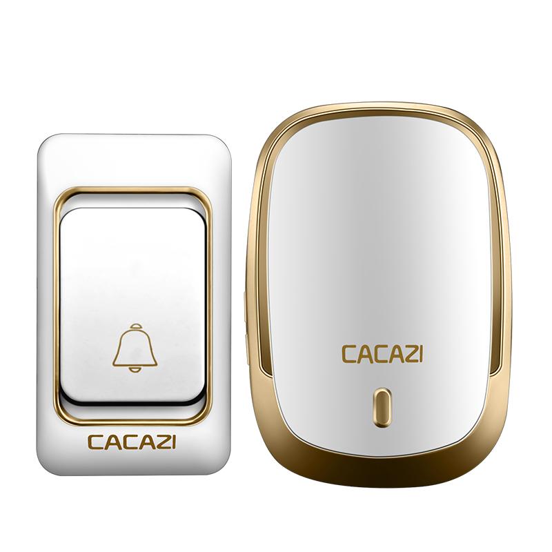 

CACAZI HYK01 (AC) wireless doorbell waterproof IP44 300M range door bell high quality home 36 chimes door ring