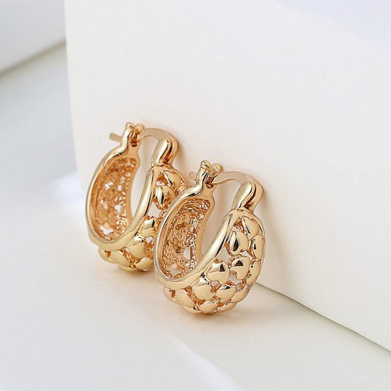 

GGGLE Gold Color Hoop Earrings Rhinestone Earrings Fashion Jewelry For Women