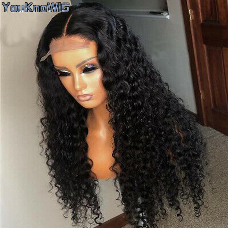 

28 30 inch Curly Lace Wigs 13x4 Lace Front Human Hair Wig Brazilian Remy 4x4 Closure Wig Kinky Curly Frontal For Women, As pic