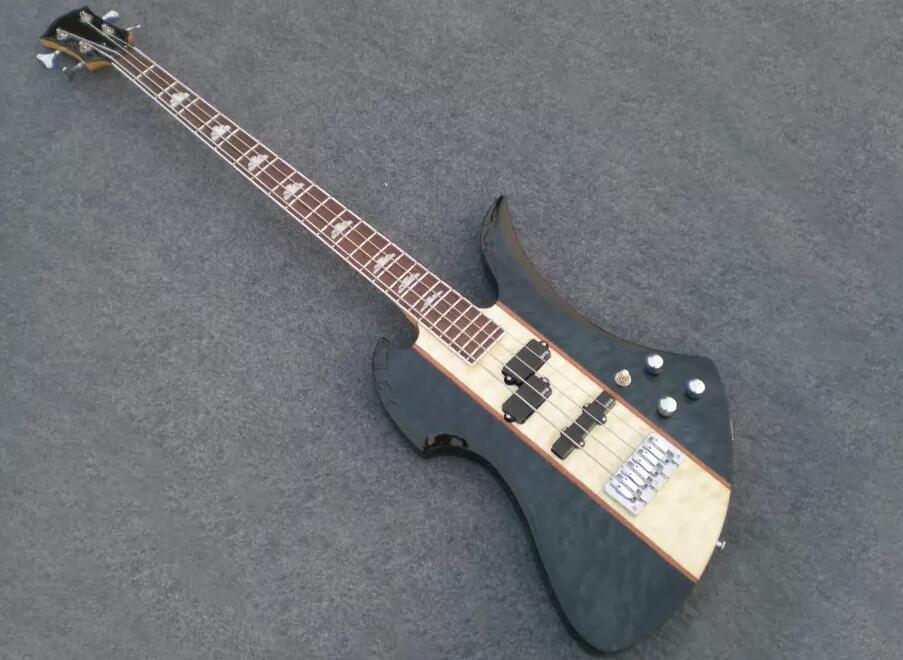 

Custom factory wholesale direct sale 4-string special-shaped electric guitar, free shipping
