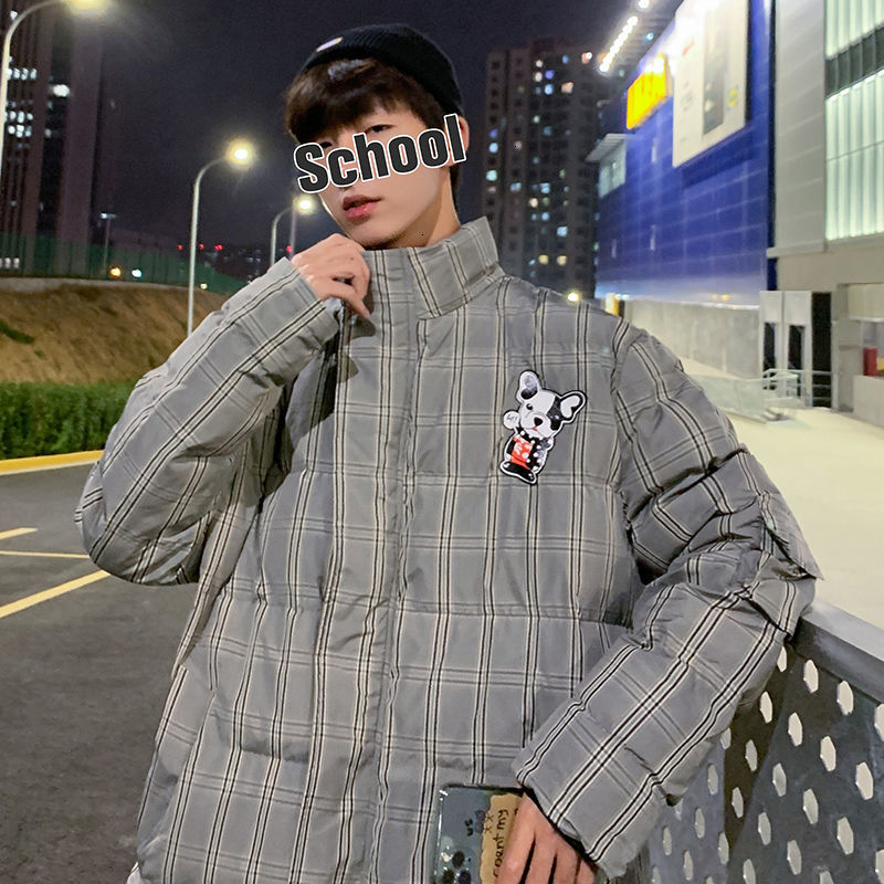 

Masculino-acolchoado 2021 New Outono Inverno Novo Fino Listrado Algodo-acolchoado Casuais Juventude Masculino 6XRX, Khaki