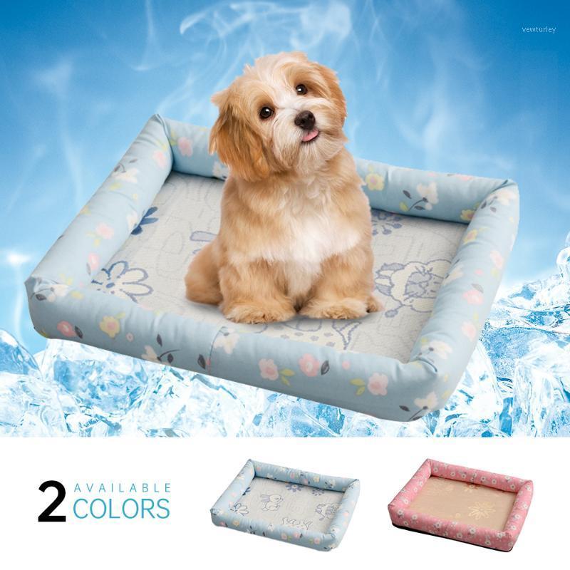 

Universal Summer Cooling Pet Dog Mat Dog Sleeping Mats For Dogs Cats Pet Kennel Top Quality Cool Cold Silk Bed For1