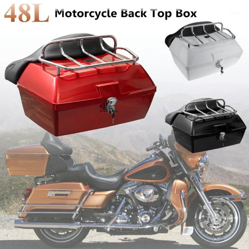 

48L Universal Motorcycle Rear Storage Box Tail Luggage Trunk Case Toolbox Scooter Motorbike1