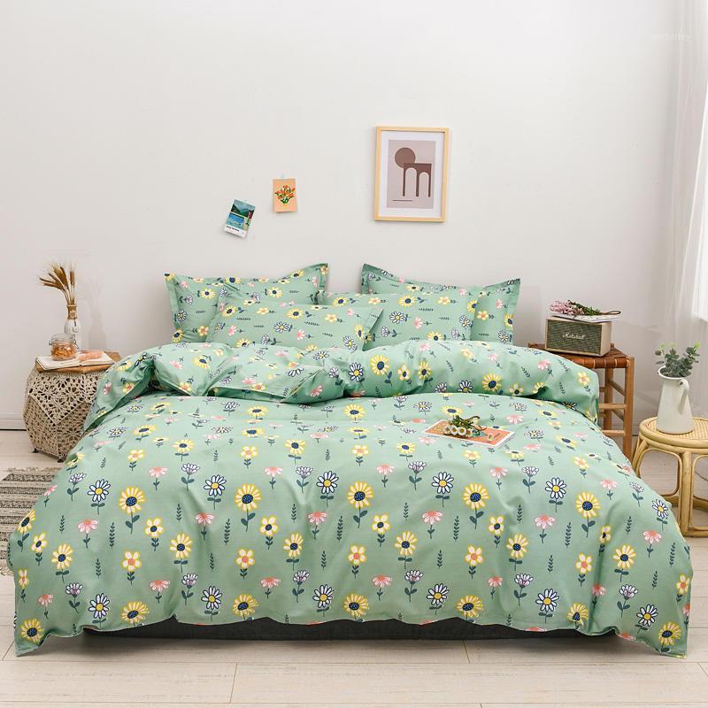 

Bonenjoy Duvet Cover Sets Double/Queen/King Size Reactive Printing Quilt Cover With Pillowcase 3/4pcs Bedding set Flat Sheet1, Type 8