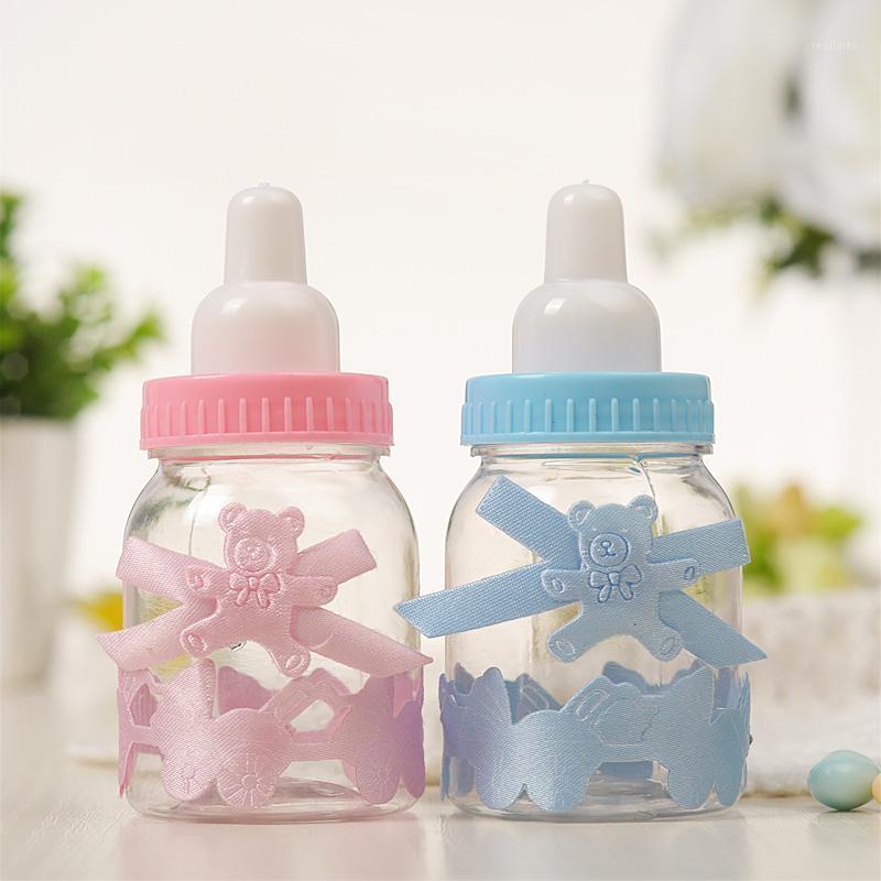 

10/20/30 wedding candy box grade plastic baby bottle shape storage box decorative wedding supplies wholesale1