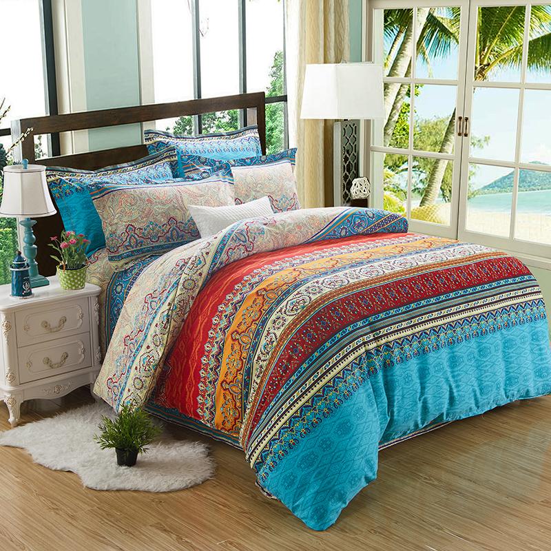 

100% Cotton Twill Sanding Fabric Printing Bedding Set Four Pieces Duvet Cover Bed Sheet Pillowcase for Winter Queen King Size, Cw11701