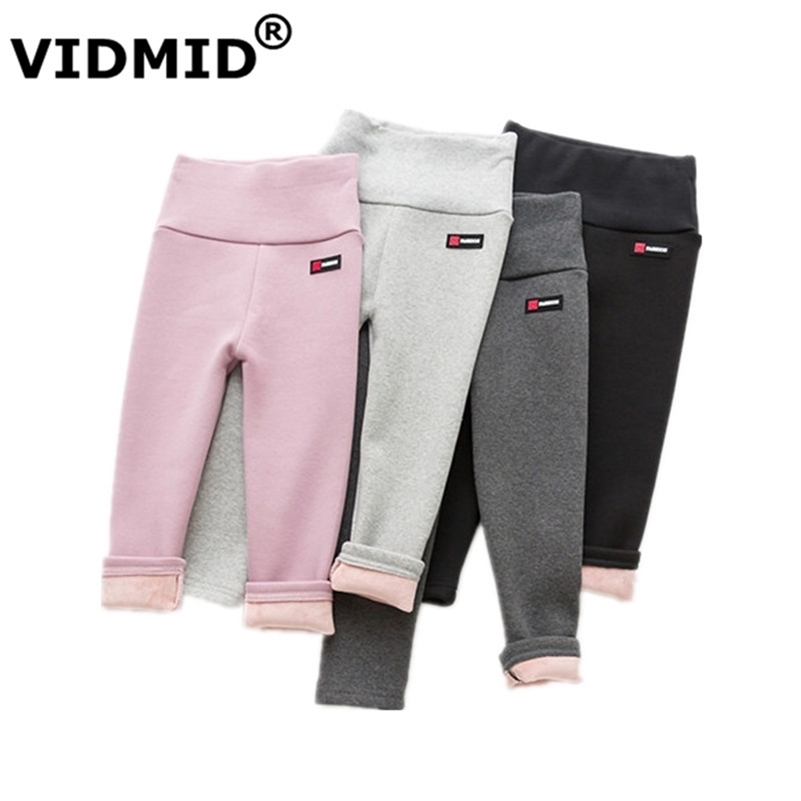 

VIDMID winter cold Baby girls thick leggings Pantyhose Children Pants kids Girls fleece Baby Girls Leggings clothing 7096 11 LJ201019, As photo