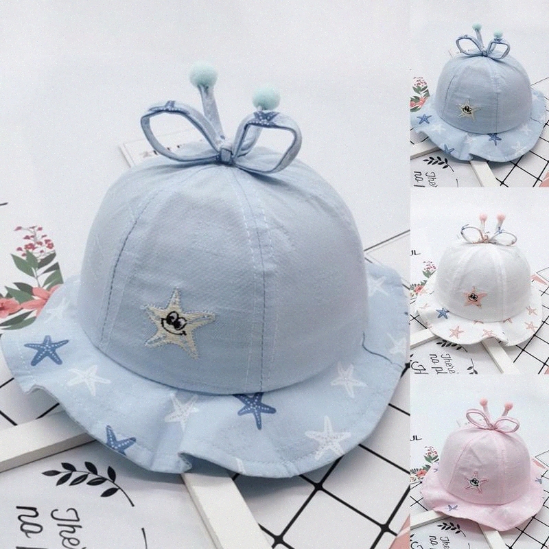 Pour Filles Bébé Bébé papillon chapeaux coton Bébé Chapeaux Infant Sun Chapeaux Casquettes
