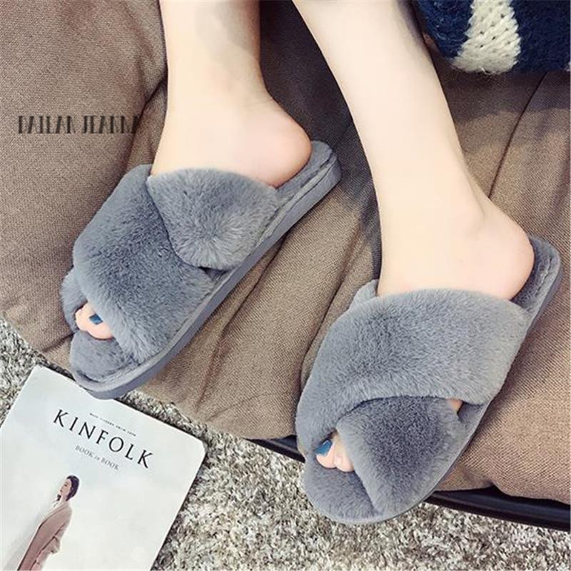 

019 cotton trailer female thick-soled home fashion women's shoes Korean version indoor non-slip soft bottom warm wool slippers, Style 1 red