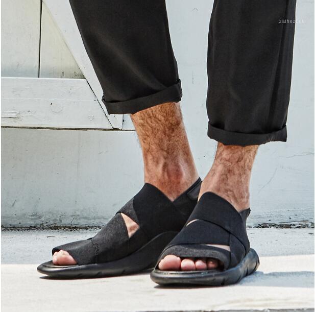 

Hot Summer 2020 Men's Sandals Outdoor Leisure Gladiators Rome Style Black Breathble Beach Shoes1