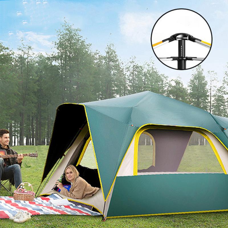 

Automatic 3-4 Person Camping Tent,Easy Instant Setup Protable Backpacking for Sun Shelter,Travelling,Hiking