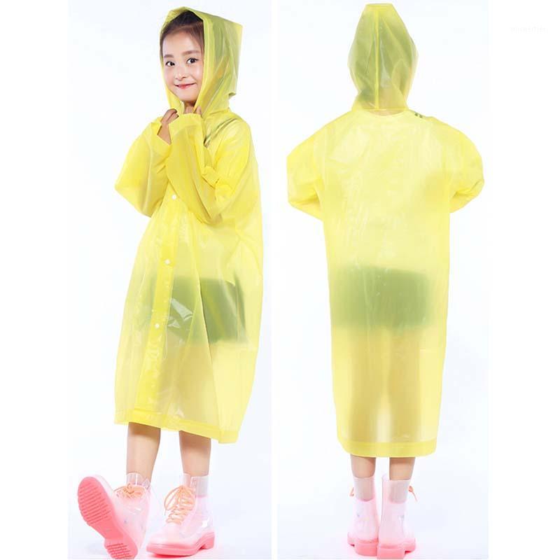 

Fashion Children Raincoat Kids Boys Girls Waterproof Thickened Jumpsuit Hooded Waterproof Rain Coat Travel Tour Rainwear Suit1