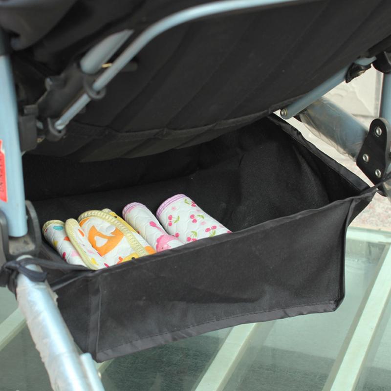 

Baby Stroller Basket Newborn Stroller Hanging Basket Infant Accessories Pram Bottom Portable Organizer Bag