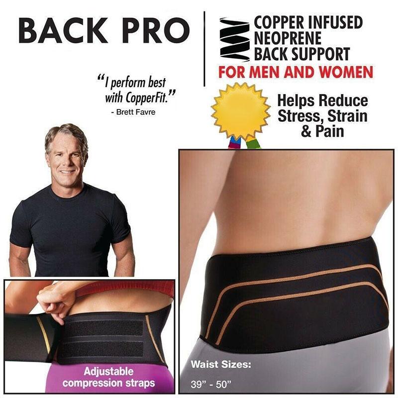 

Sports Gym Compression Belt Back Support Adjustable Lower Lumbar Back Brace YA88, Black