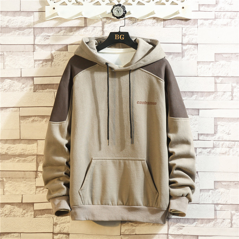 

2021 New Japan Style Casual O-neck Spring Autumn Hoodie Sweatshirt Men's Thick Fleece Hip Hop High Pocket Streetwear Clothes 7oqs, Wy803 1