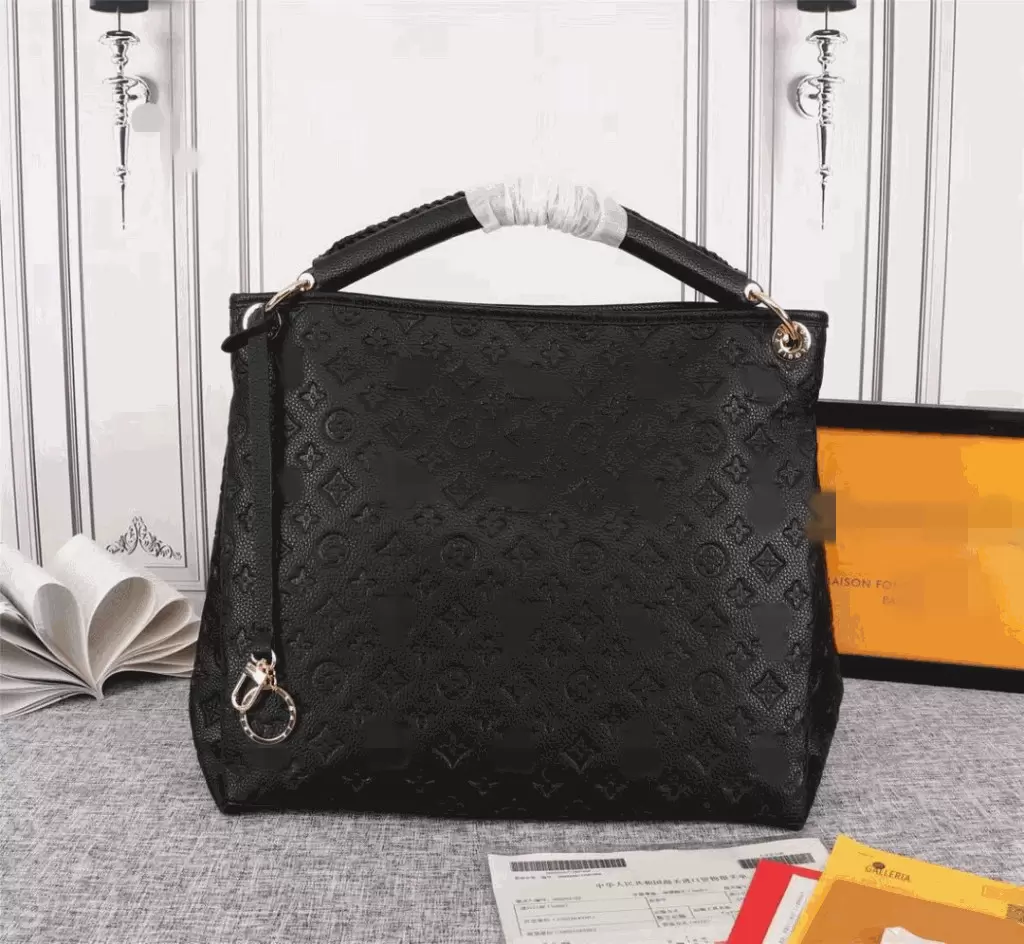 

ARTSY Designers Fashion Luxury L Flower High Quality Ladies Crossbody Bag Leather Handbags On Chain Famous Women Shoulder Shop Bag, Red embossing flower