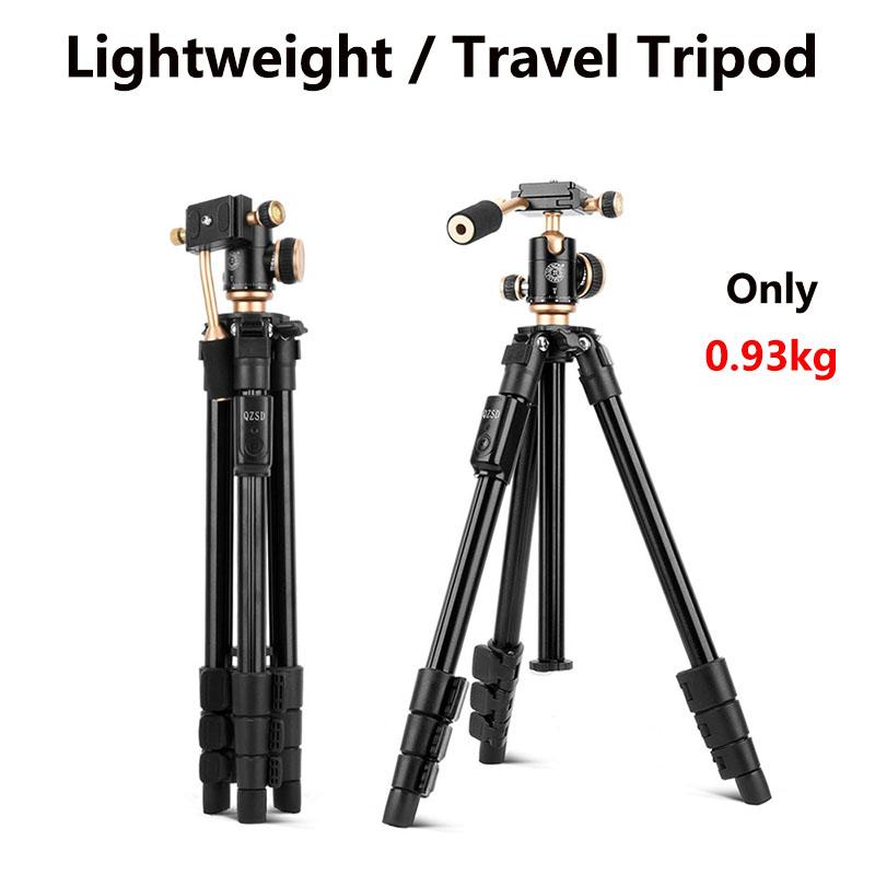 

Lightweigt Travel Portable Tripod With Damping ball Head influencer Outdoor Living Tripod For Mobile phone selfie DSLR Camera