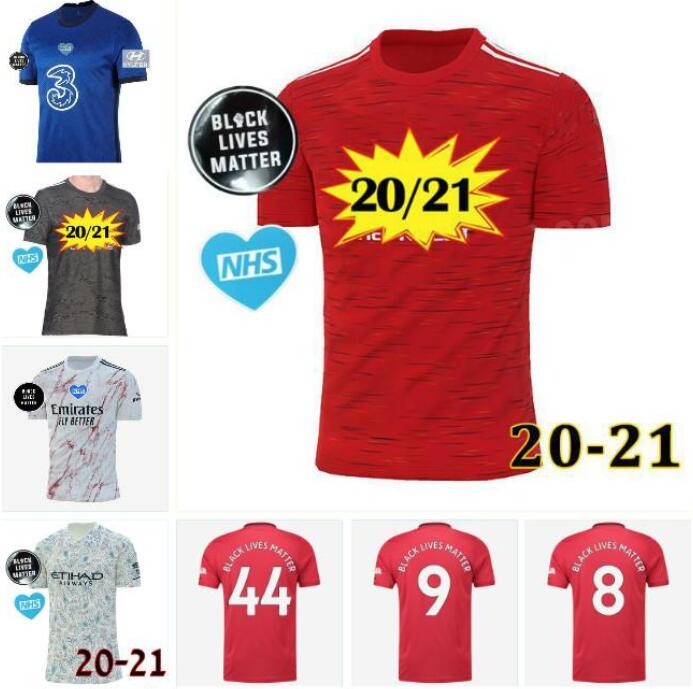 

20 21 CAVANI FERNANDES soccer jersey 2021 united man football RASHFORD Camiseta de futbol Human Race utd WAN BISSAKA Van De Beek, White