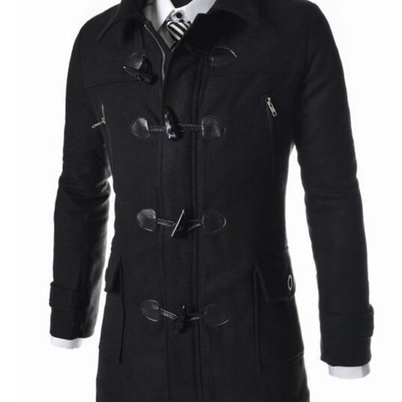 

2021 New Men Peacoat Windbreaker Man Winter Coat Wool Jacket Especially Casual of Quality K3IA