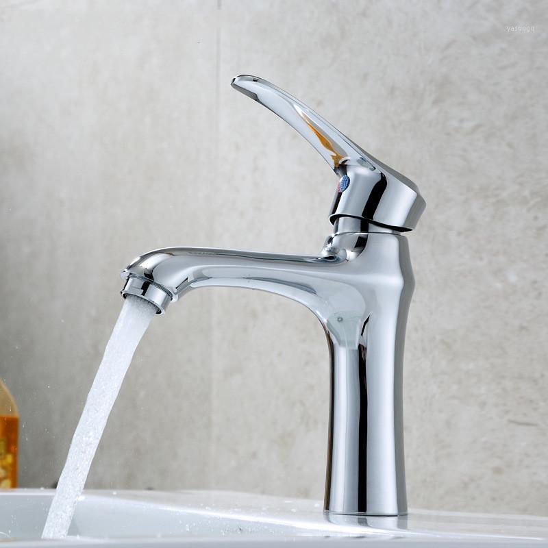 

Freeship Good Quality Bathroom Sink Faucet Brass Single Handle Basin Faucet Cold and Hot Bathroom Mixer Tap1