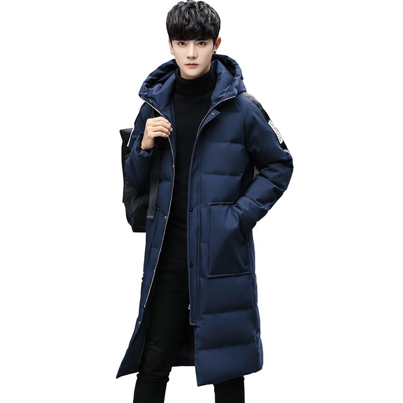 

2020 Winter Men's Jacket Thick White Duck Down Warm men Coat Quality And Comfortable Outerwear Winter Men Long Coats Parka 1712, 1712 black