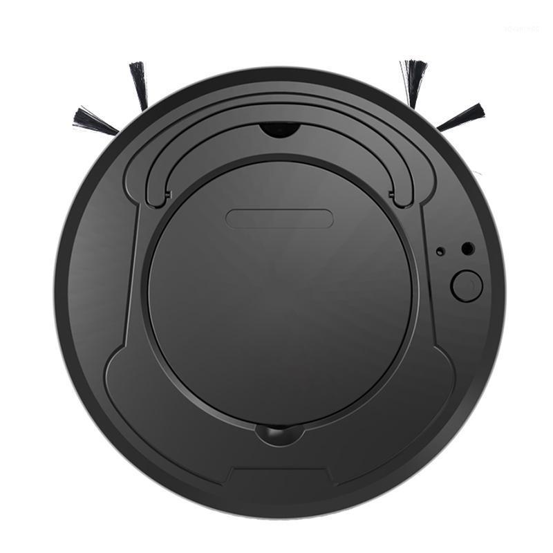 

3-In-1 Auto Sweeping Robot Vacuum Cleaner USB Rechargeable Smart Floor Mop Cleaning Home Office Dry and Wet Sweeping Cleaner Bla1