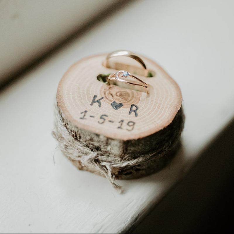 

Custom wooden ring bearer pillow, wedding ring holder, rustic box, oak wedding decoration, wood decor, pillow