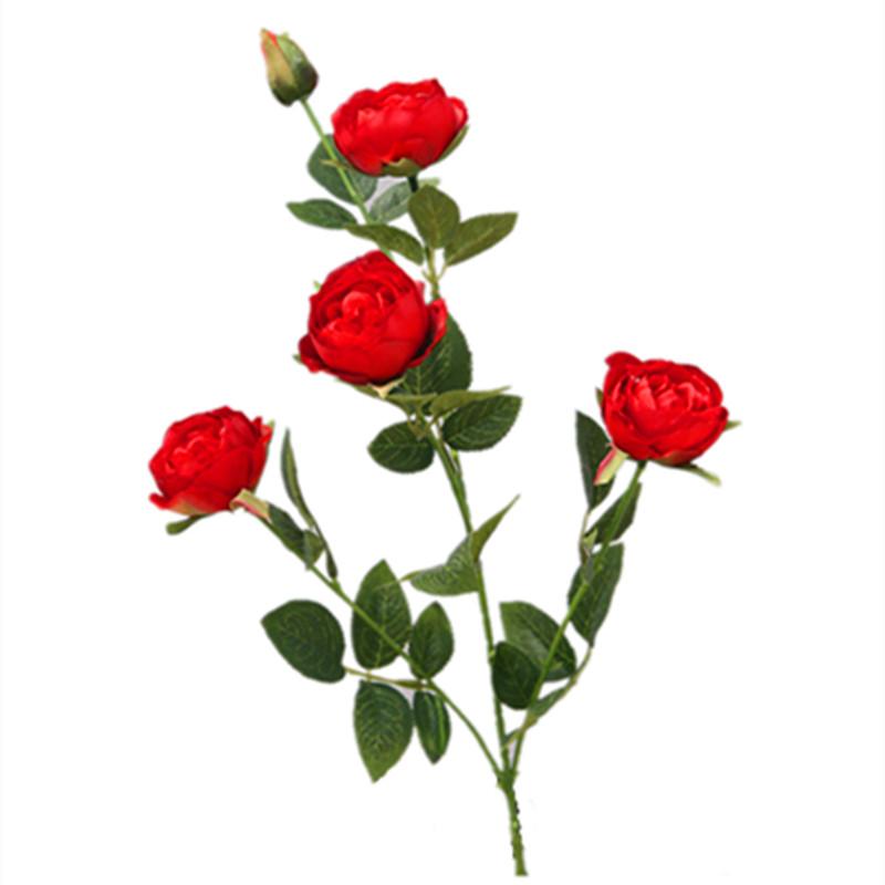 

Artificial Flowers 5 Roses High-grade Simulation Flower Wedding Decoration Fake Flower Wall Family Room Decoration Fake Flowers