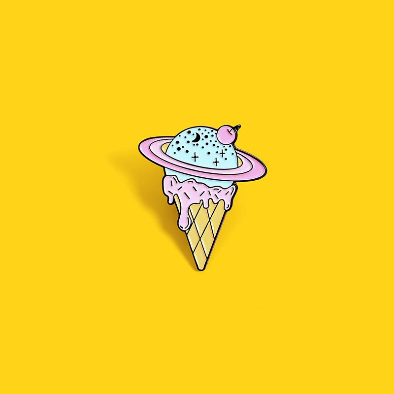 

Pins, Brooches Summer Fresh Pin Accessories Simple Starry Sky Fruity Cone Cute Badge Brooch Backpack Lapel Neckline Jewelry Gifts