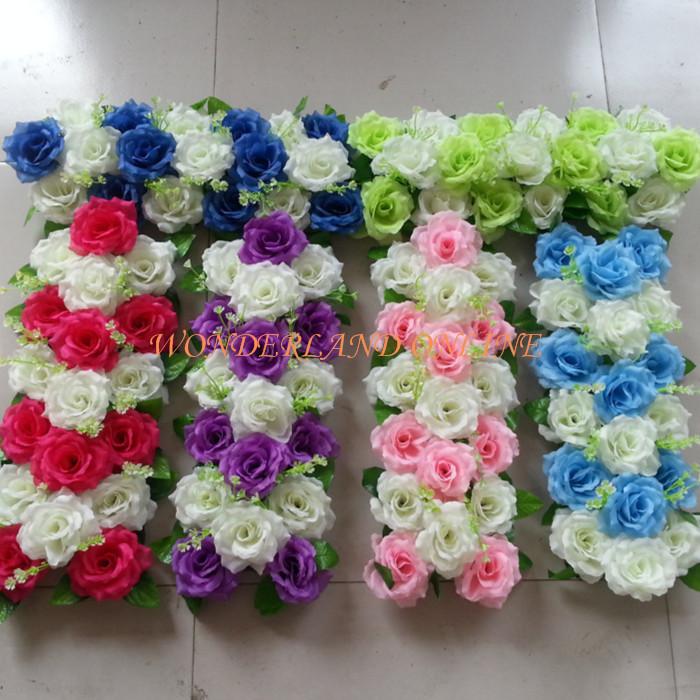 

10PCS 16Colors Wedding Custom-made Platfloor Road Lead Flowers Arch Flower Decoration