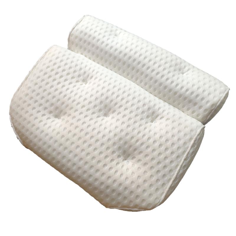 

Bath pillow 4 D Net cloth bathroom pillow Convenient bathroom pillow, soaking backrest Household toiletries decor