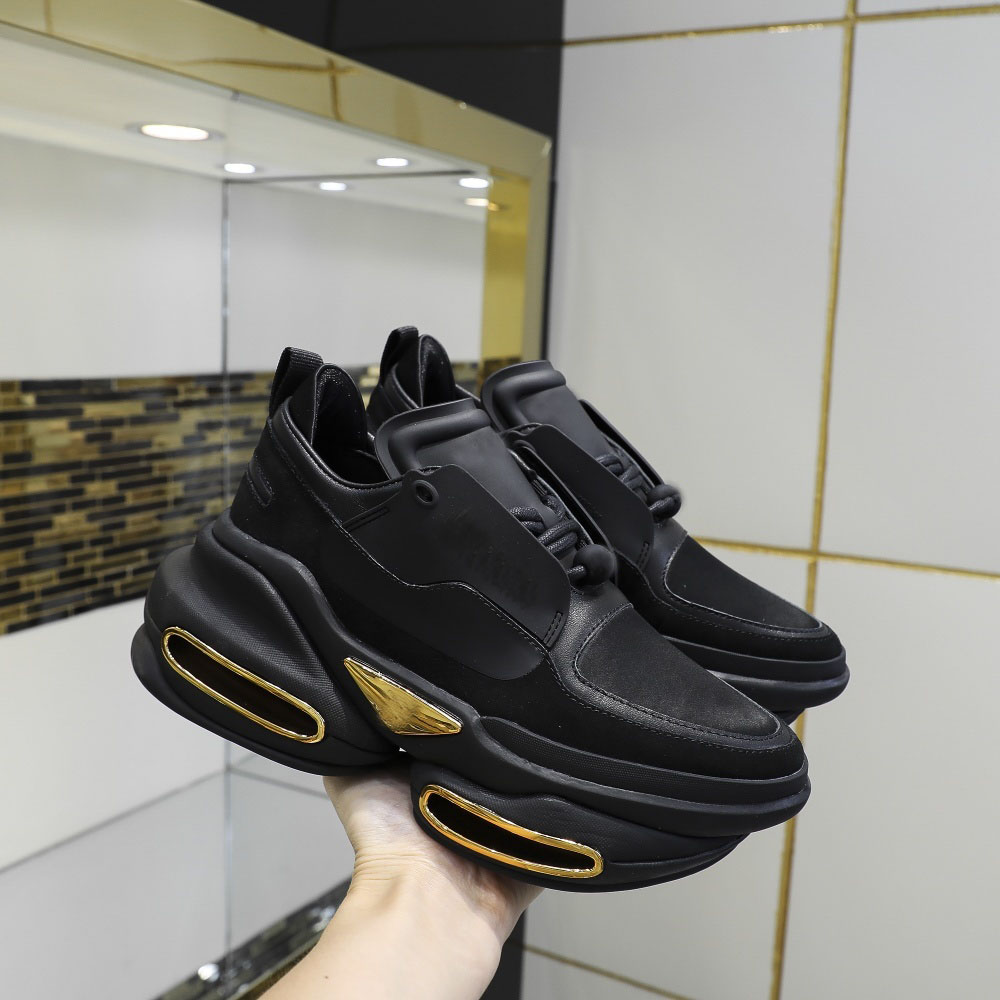 

High quality leather temperament spring and autumn new mens low top lace up thick soled womens shoes single shoes original packaging 34-46, Extra shoebox