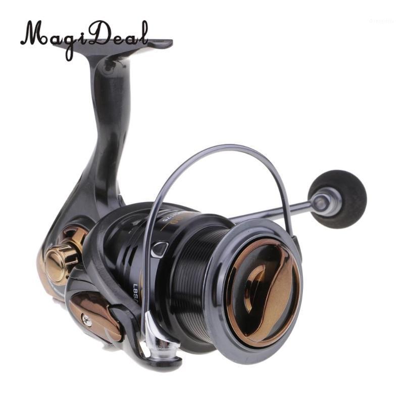 

Spinning Reel Saltwater 5+1BB Max. Drag 8kg Metal Shallow Spool Fishing Reel Ultra Light Powerful for Long Casting HS50001