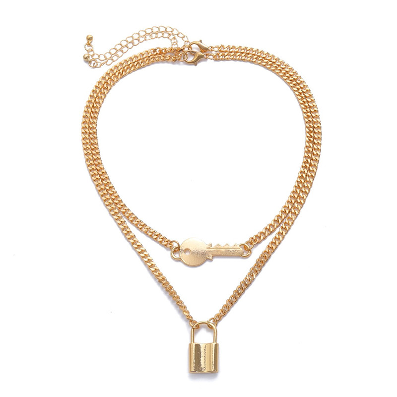 14K or jaune cadenas et Charm Clé Pendentif fabricants Standard prix de détail $106