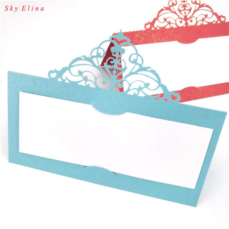 

50 Pcs Wine Guest Place Cards Favor Decor Chic Pearlescent Name Place Cards Wedding Party Table Decoration Supplies 5zSH873-50