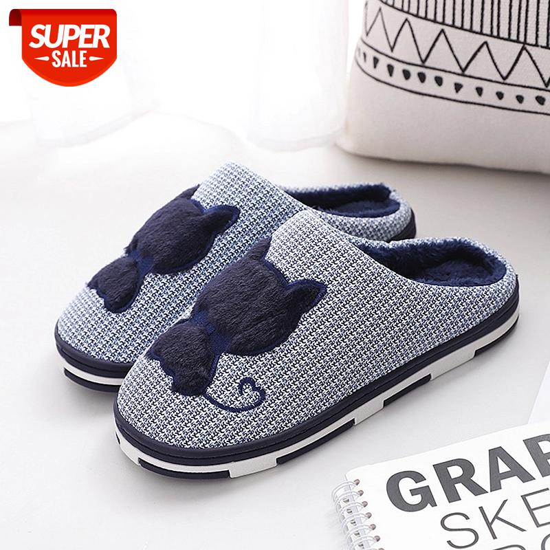 

Women's Slippers for Home Platform Velvet Furry Slippers Warm Non Slip Home Soft Cartoon Shoes for Women #QF79, Blue