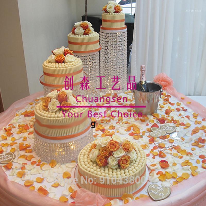 

New design bling cake stands wedding acrylic crystal cake stand,wedding table stand set, table centerpiece1