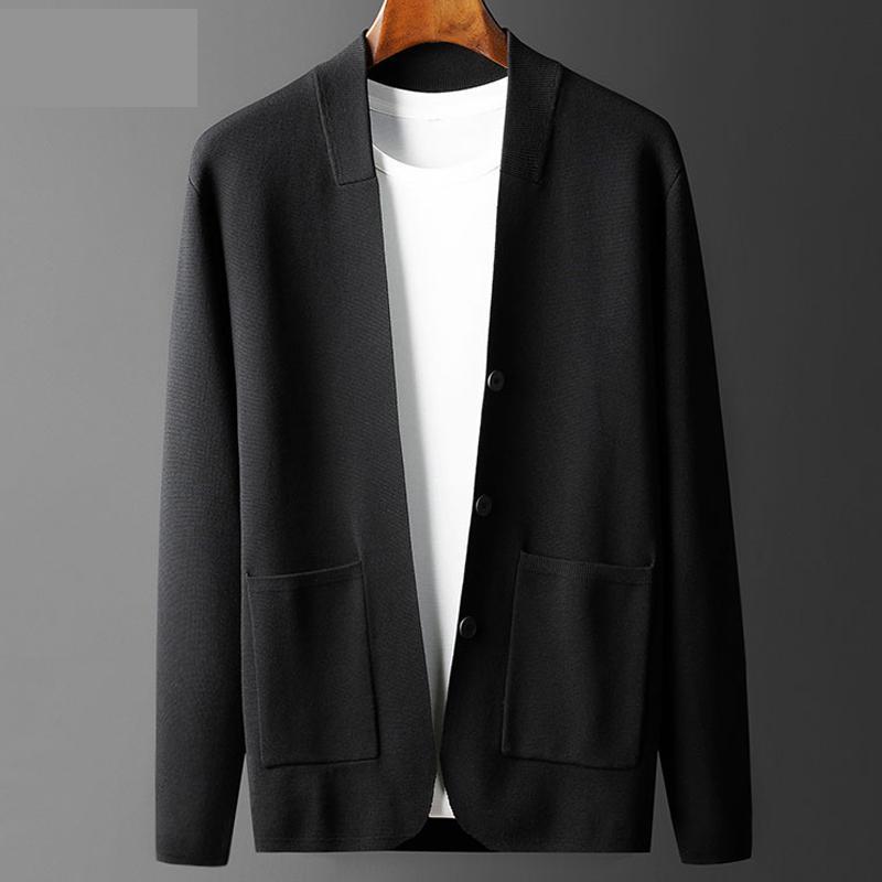 

New Arrival High Quality Men Cardigan Handsome Sweater Fashion Casual Coat V-neck Computer Knitted Plus Size M  XL 2XL 3XL 4XL